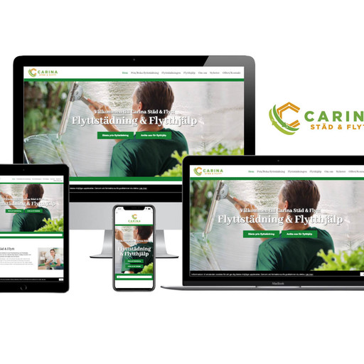 Ny hemsida till Carina Städ & Flytt