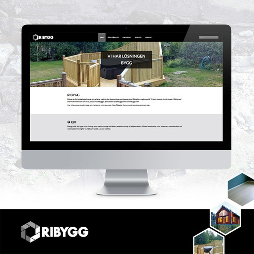 Hemsida åt Gävles nya byggföretag Ribygg