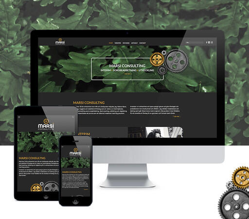 Ny hemsida Marsi Consulting skapad av webbyrån Precis Reklam i Gävle.