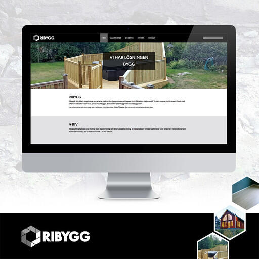 Ny hemsida till Ribygg skapad i Yodo cms.