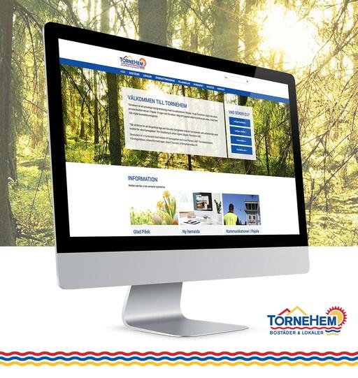 Tornehem är ett fastighetsbolag med huvudkontoret i Pajala. Precis Reklam skapade hemsidan.