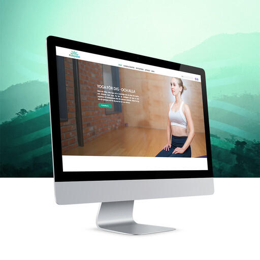 Ny hemsida till Flexyoga som är skapad i Yodo CMS av webbyrån Precis Reklam i Gävle.
