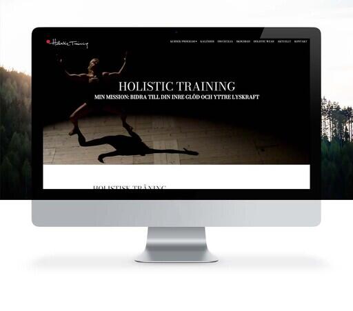Holistic Trainings hemsida är skapad i Yodo CMS.