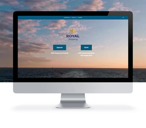Royal Shippings nya hemsida är skapad i Yodo CMS.