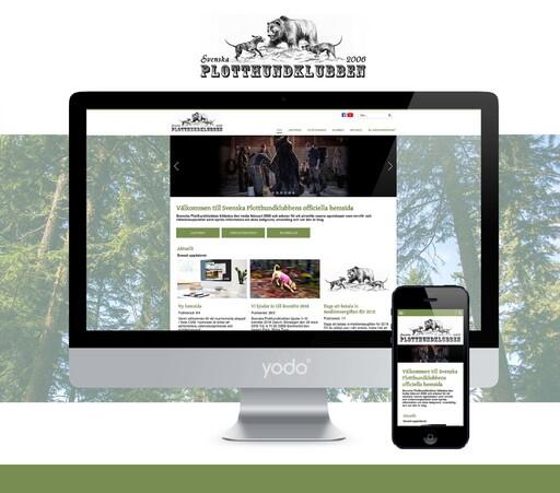 Ny hemsida till Svenska Plotthundsklubben skapad av webbyrån Precis Reklam i Yodo CMS.