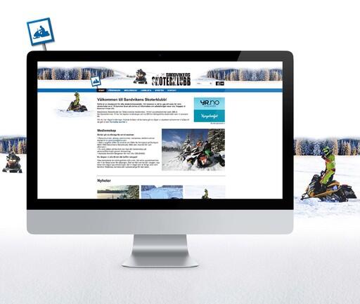 Ny hemsida till Sandvikens Skoterklubb skapad i Yodo CMS av webbyrån Precis Reklam i Gävle.