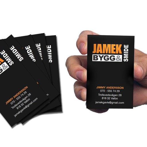 Nya Visitkort till Jamek Bygg & Smide
