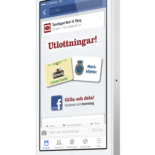 Facebookkampanj för Tandlaget Borr & Tång