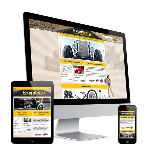 Kvarnberg Products nya hemsida med webbutik